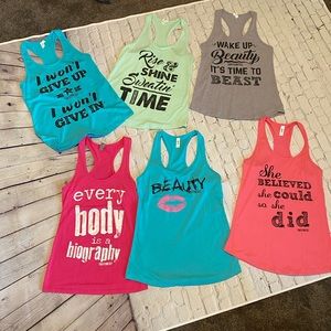 Workout tanks bundle of 6